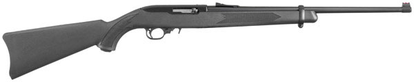 Ruger 10/22 Rifle 1293, 22 Long Rifle, 18.5 in, Synthetic Stock, Black Finish