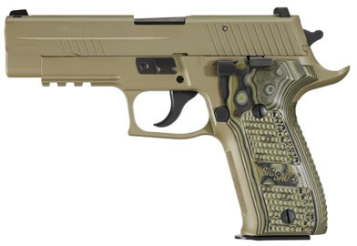 Sig P226 Scorpion Pistol E26R9SCPN, 9mm, 4.4 in, Dark Earth Grip, Dark Earth Finish, Night Sights, 15 Rd