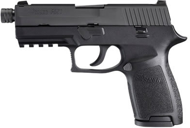 Sig P250 Pistol 250C9BSSTB, 9mm, 3.9 in Threaded, Polymer Grip, Black Finish, Night Sights, 15 Rd