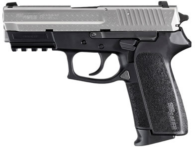 Sig SP2022 Diamond Plate Pistol E20229DP, 9mm, 3.9 in, Polymer Grip, Two-Tone Finish, Night Sights, 15 Rd