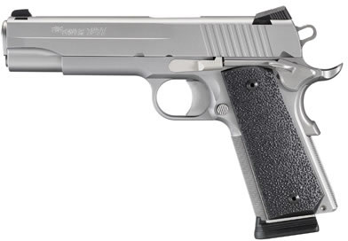 Sig 1911 XO Pistol 191145SXO, 45 ACP, 5 in, Ergo XT Extreme-Use Grip, Stainless Steel Finish, Low Profile Sights, 8 Rd