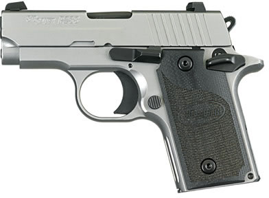Sig P238 HD (CA Approved) Pistol 238380HDCA, 380 ACP, Pistol 2.7 in, G10 Composite Grip, Stainless Finish, Night Sights, 6 Rd