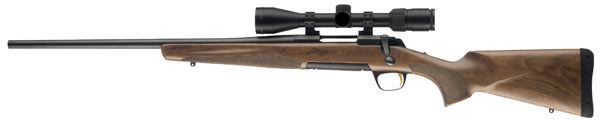 Browning X-Bolt Micro Midas Left-Hand Rifle 035279211, 243 Winchester, 20 in, Walnut, Satin Checkered Stock, Blued Finish