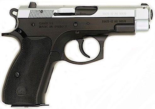 Tri-Star C-100 Semi-Auto Pistol 85019, 9mm, 3.9 in, Polymer Grip, 2-Tone Finish, 13 Rd