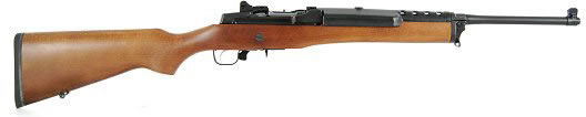 Ruger Mini-14 Ranch Rifle 5801, 223 Remington, 18.5", Semi-Auto, Hardwood Stock, Blued Steel Finish, 4 Rds