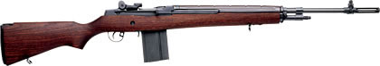 Springfield M1A National Match Semi-Auto (CA Approved) Rifle NA9802CA, 308 Winchester, 22 in, American Walnut Stock, Stainless Finish