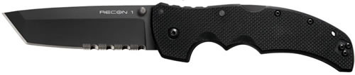 Cold Steel 27LCH Recon 1 Folding Knife w/Partially Serrated Clip Point Blade