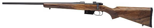 CZ 527 American Bolt Action Left-Hand Rifle 03090, 223 Remington, 21.9", Turkish Walnut Stock, Blue Finish, 4 Rds