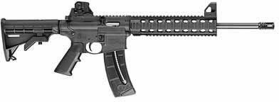 Smith & Wesson MP 15-22 Rifle 811033, 22 Long Rifle, 16 in, Collapsible Stock, Black Finish, 25 Rd