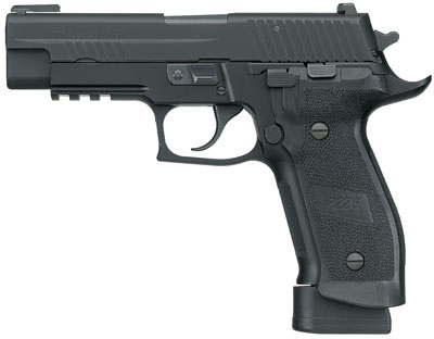 Sig P226 Tactical Operations Pistol E26R9TACOPS, 9mm, 4.4 in, Polymer Magwell Grip, Black Finish, Tritium Sights, 20 Rd