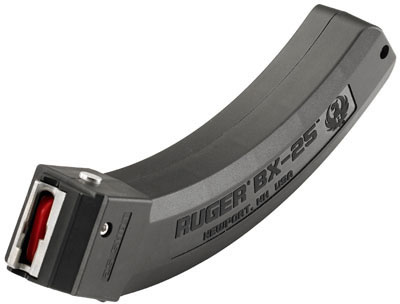 Ruger BX25 Magazine for Ruger 10/22 Rifles, 22 Long Rifle, 25 Round, Black (90361)