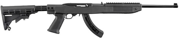 Ruger 10/22 Tapco Rifle 1284, 22 Long Rifle, 18.5 in, Tapco Stock, Black Finish, 25 Rd