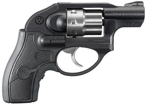 Ruger LCR-22 Lightweight Compact Revolver 5413, 22 Long Rifle, 1.87", Crimson Trace Laser Grips, Black Finish, 8 Rd