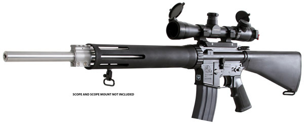 Armalite M15A4TBN Tactical AR-15 Rifle, 223 Remington, 24"Hvy BBL, Semi-Auto, Black Fbrglass Stock, Blued Steel Finish, 30 Rds