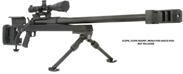 Armalite AR-50BMG Left-Hand Single Shot Bolt Action Sniper Rifle 50A1BL, 50 BMG, 31 in, Black Stock, Black Finish