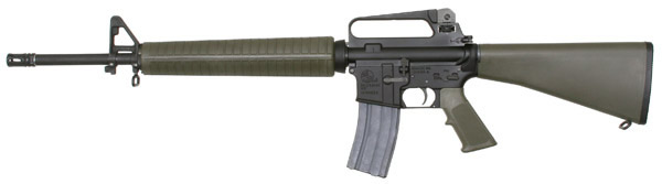 Armalite M15A2B Tactical AR-15 Rifle, 223 Remington, 20" Chrome Lined HBAR, Semi-Auto, Black Fbrglass Stock, Black Steel Finish, 30 Rds