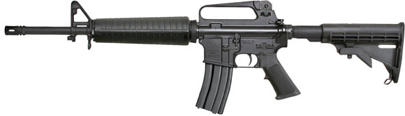 Armalite M15A2CB Tactical AR-15 Rifle, 223 Remington, 16" Chrome Lined, Semi-Auto, Black Fbrglass Stock, Black Steel Finish, 30 Rds