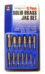 DAC BRT888 13 Piece Brass Cleaning Jag Set 10/32 in