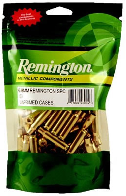Remington Unprimed Brass Cases 22 Hornet 100/Bag (RC22H), Not Loaded