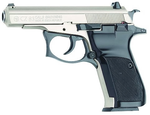 CZ 83 Semi-Auto Pistol 91301, 380 ACP, 3.8", Black Plastic Grip, Blue Finish, 12 Rd