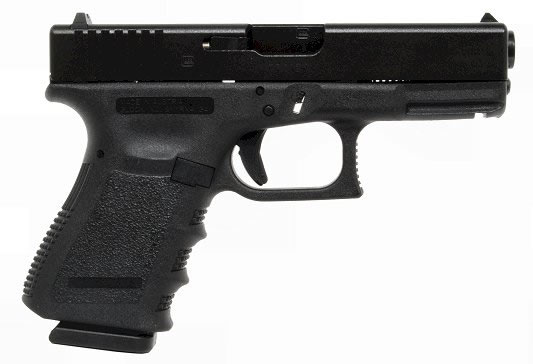 Glock 23 Compact Pistol PI2350203, 40 S&W, 4.02 in, Polymer Grip, Black Finish, Fixed Sights, 13 Rd