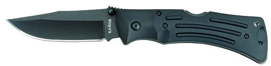 Kabar Mule Folding Knife w/Clip Point Blade & Straight Edge 3050