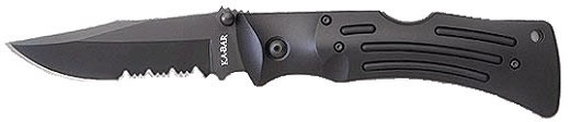 Kabar Mule Folding Knife w/Clip Point Blade & Partially Serrated Edge 3051