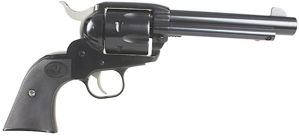 Ruger Vaquero NV35 Revolver 5106, 357 Magnum, 5 1/2 in, Check Black Grip, Blue Finish, 6 Rd