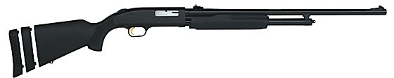 Mossberg 500 Super Bantam Shotgun 58253, 20 Gauge, 24", 3" Chmbr, Synthetic, Fully Rifled Blue Barrel, Rifle Sights