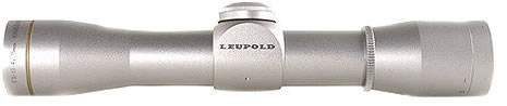 Leupold FX-II Fixed Power Handgun Scope 58760, 4x, 28mm Obj, 1" Tube Dia, Silver, Duplex Reticle