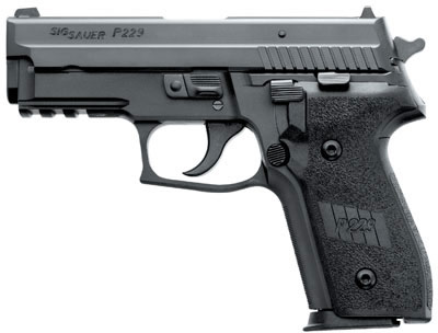 Sig P229 Pistol E29R40B, 40 Smith & Wesson, 3.9 in, Polymer Grip, Black Finish, Contrast Sights, 12 Rd