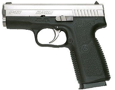 Kahr P45 Double Action Pistol KP4543, 45 ACP, 3-1/2", Polymer Grip, Black Polymer/Stainless Steel Finish, 6 Rd