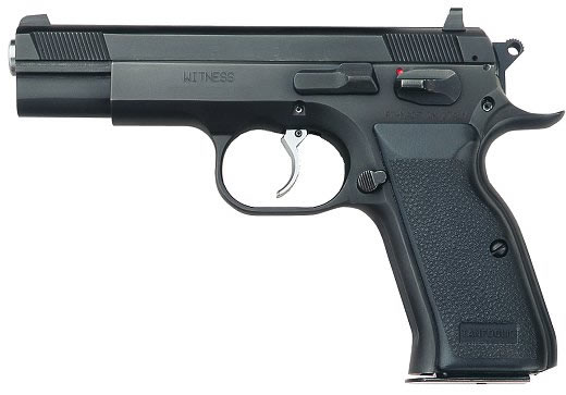 EAA Witness Semi-Auto Pistol 999103, 40 S&W, 4 1/2", One Piece Grip, Blue Finish, 15 Rd, Polymer Frame