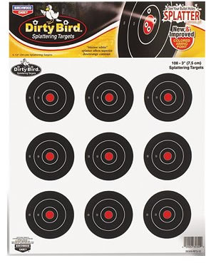 Birchwood Casey 35309 3" Dirty Bird Targets 12 Pack