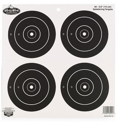 Birchwood Casey 35504 5.5" Dirty Bird Targets 12 Pack