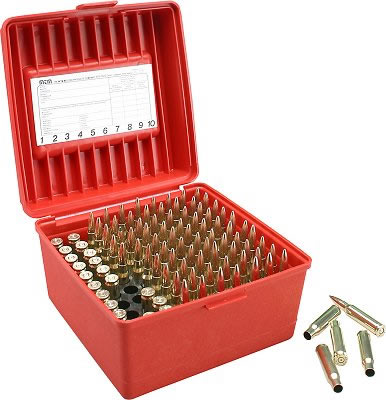 MTM R100MAG30 100 Round WSM/WSSM Red Rifle Ammo Box