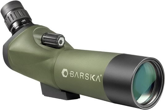 Barska Blackhawk Spotting Scope AD10348, 18-36x, 50mm, Green Rubber Armor, Tripod/Panhead Lever & Case