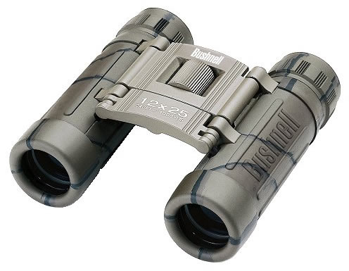Bushnell Powerview Binoculars 131226, 12x, 25mm, BaK 7 Roof Prism, Camo