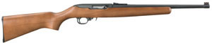 Ruger 10/22 Compact Rifle 1168, 22 LR, 16 1/8", Semi-Auto, Hardwood Stock, Blued Steel Finish, Fiber Optic Sights, 10 Rds