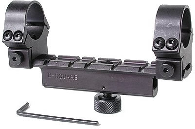 B-Square Military 18526 Black Dovetail Mount w/Rings For AR15