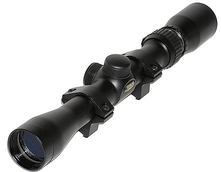 BSA Rimfire & Airgun Rifle Scope S39X32WR, 3x-9x, 32mm Obj, 1" Tube Dia, Matte Black, Duplex Reticle