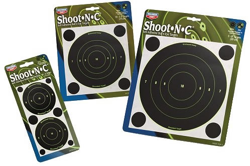 Birchwood Casey 34315 Shoot-N-C Bullseye 3" Self Adhesive Paper Target 12 Pack
