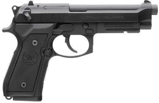 Beretta M9A1 Semi-Auto Pistol JS92M9A1M, 9mm, 4.9", Black Plastic Grip, Matte Black Finish, 15 Rd