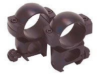 Simmons See Thru Rings 49176, 1", Matte Black