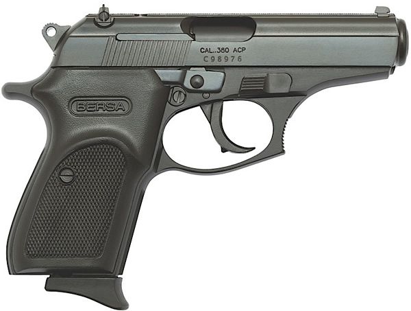 Bersa Thunder 380 Pistol THUN380MLT, 380 ACP, 3-1/2", Polymer Grip, Matte Black Finish, 7 Rd