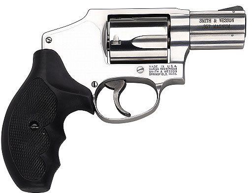 Smith & Wesson 640 Centennial Revolver 163690, 357 Magnum, 2 1/8", Rubber Grip, Stainless Finish, 5 Rd, Round Butt