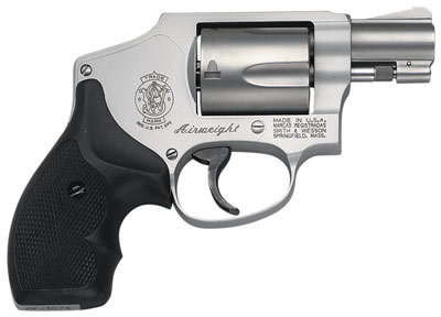 Smith & Wesson Model 642 Airweight Revolver 163810, 38 Spl +P, 1.88", Polymer Grip, Matte Silver Finish, 5 Rds