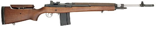 Springfield M1A M21 Tactical Assault Semi-Auto Rifle SA9131, 308 Winchester, 22 in, Walnut Stock, Stainless Steel Finish