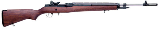 Springfield M1A Loaded Semi-Auto Rifle MA9822, 308 Winchester, 22 in, Walnut Stock, Stainless Steel Finish, 10 Rd