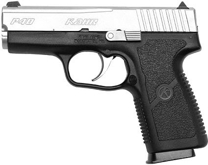 Kahr P40 Double Action Pistol KP4043, 40 S&W, 3-1/2", Polymer Grip, Black Polymer/Stainless Steel Finish, 6 Rd